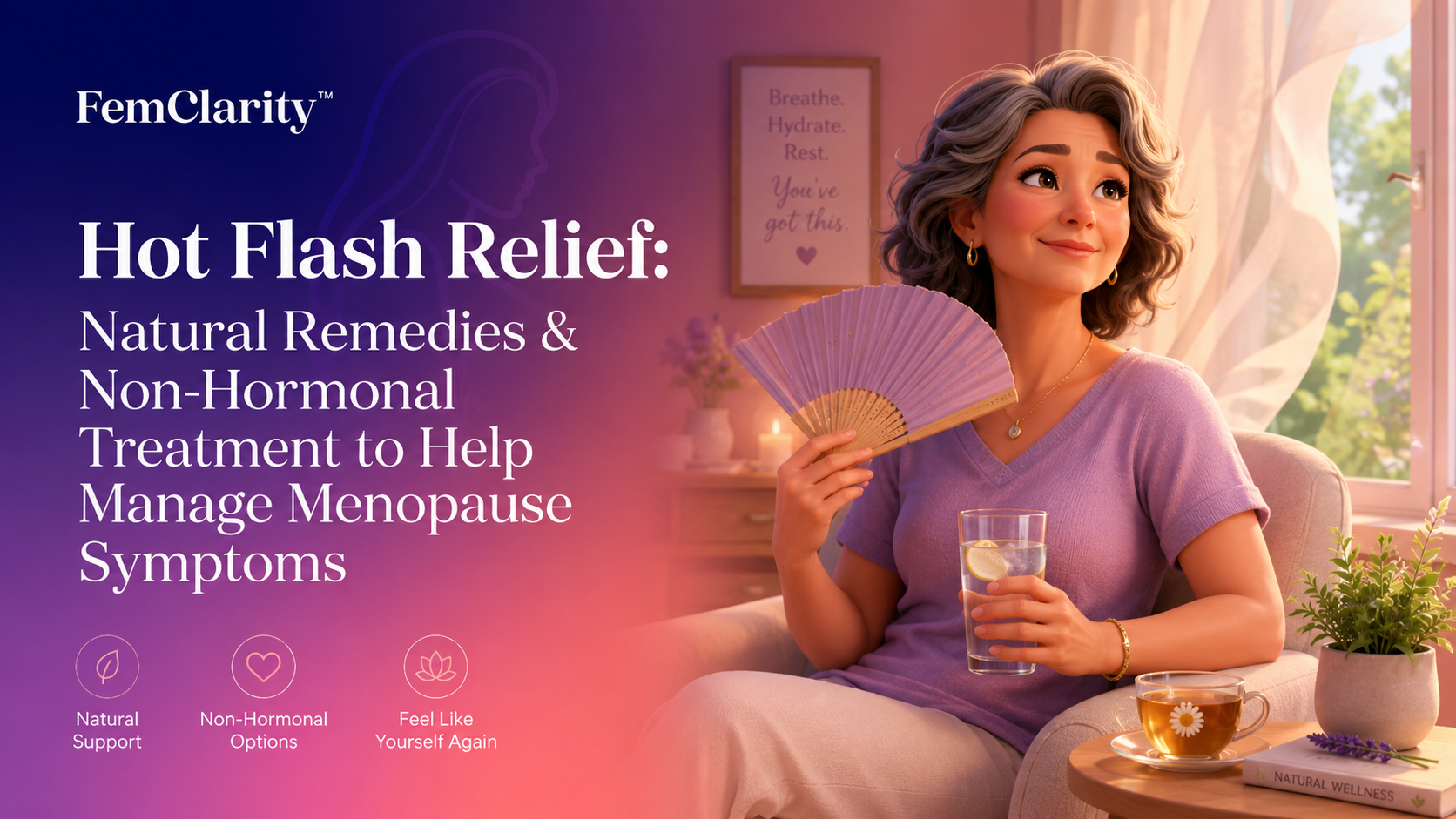Hot Flash Relief: Natural Remedies & Non-Hormonal Treatment to Help Manage Menopause Symptoms