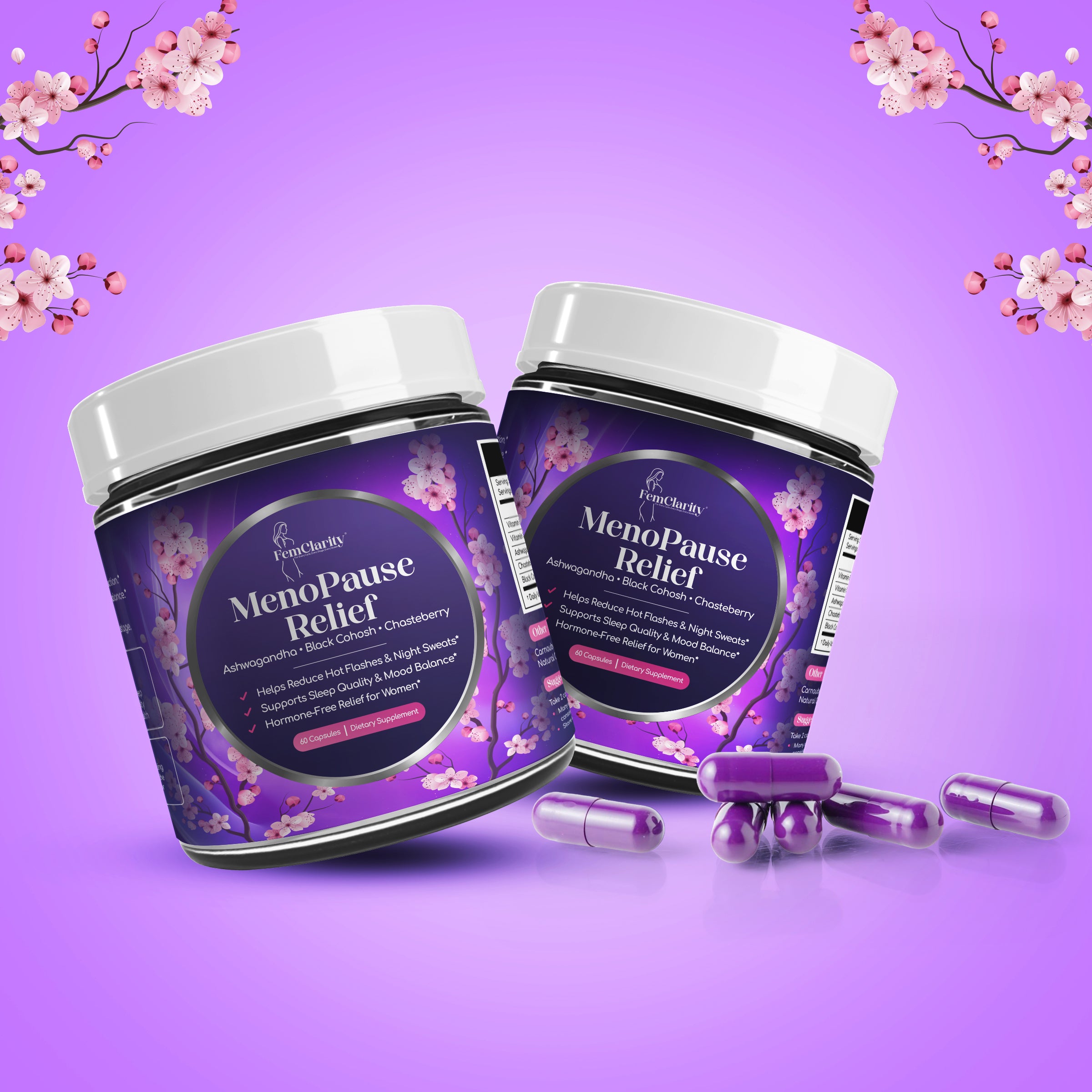 FemClarity™ MenoPause Relief– Hormone-Free Supplement for Women