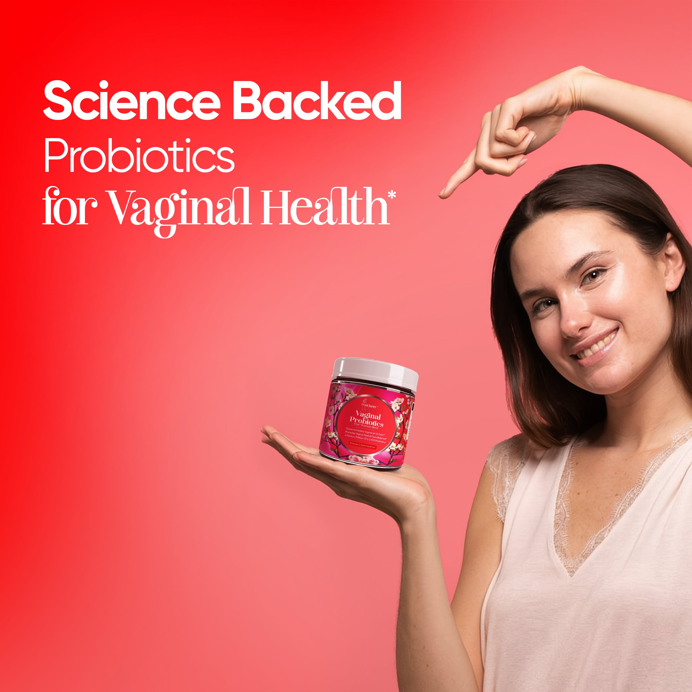 FemClarity vaginal probiotics for women
Vaginal probiotic supplement for pH balance
Lactobacillus probiotic formula for feminine wellness