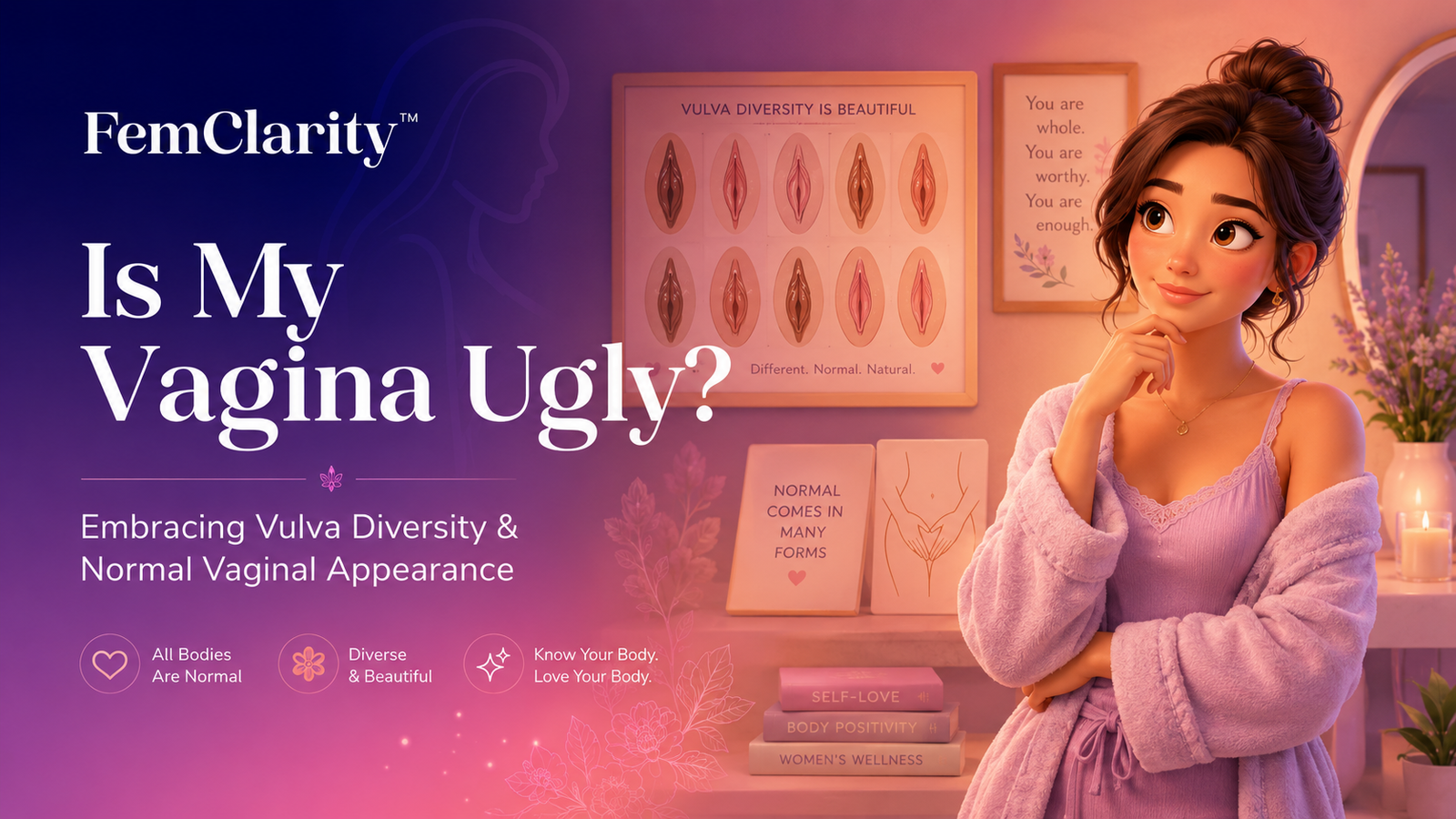 is my vagina ugly? the shapes of vaginas and labia minora and labia majora vaginal odor 