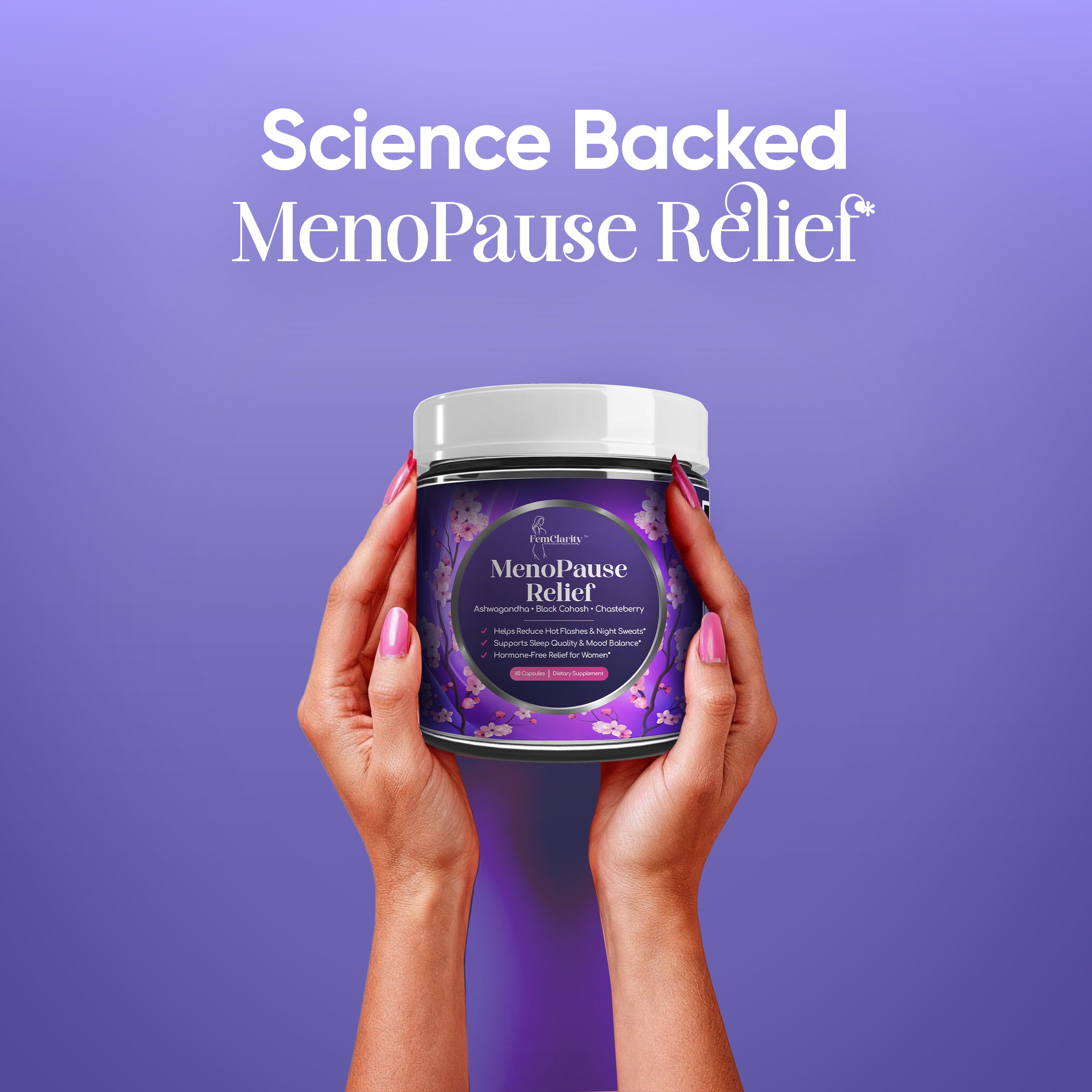 FemClarity™ MenoPause Relief– Hormone-Free Supplement for Women
